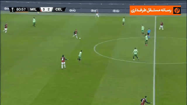 گل براهیم دیاز به سلتیک (میلان 4-2 سلتیک)