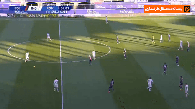 گل به خودی آندره آ پولی مقابل رم (بولونیا 0-1 آاس رم)
