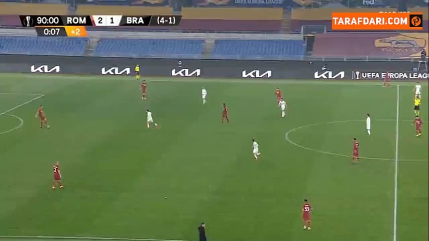 گل بورخا مایورال به براگا (آاس رم 3-1 براگا)