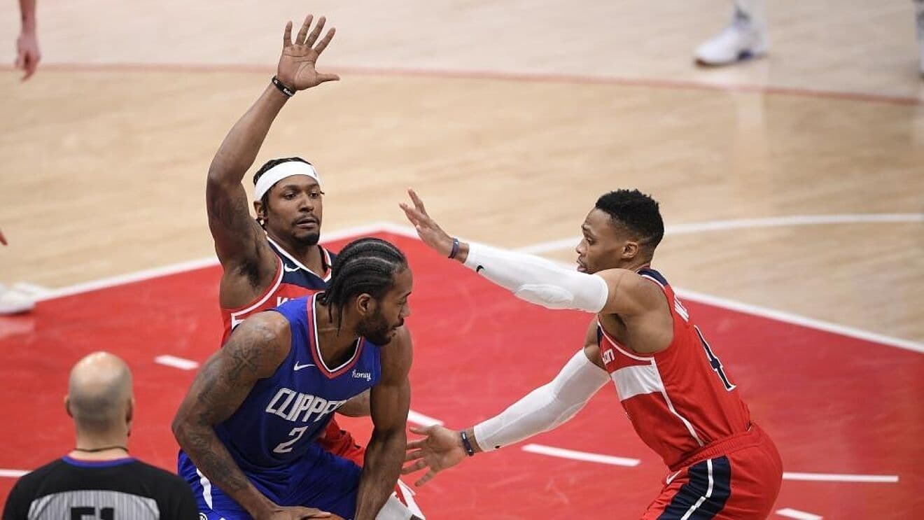 خلاصه بازی واشینگتن ویزاردز 119-117 لس آنجلس کلیپرز (فصل 2020/2021 لیگ NBA)